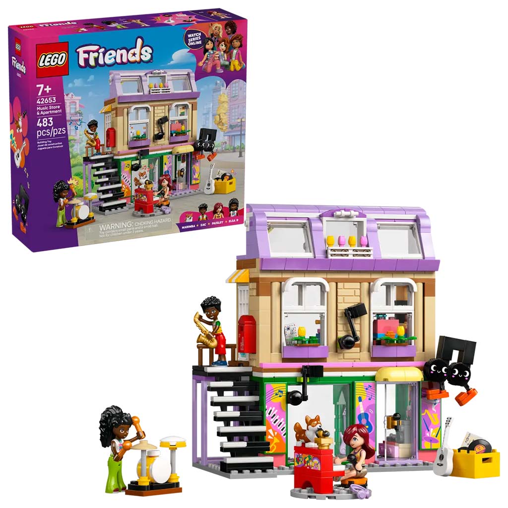 imagen de LEGO® Friends: Tienda de instrumentos y apartamento (42653) 1