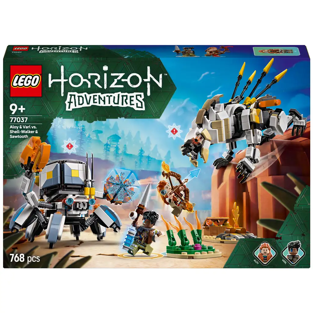 imagen de LEGO® Horizon™ Adventures: Aloy y Varl contra el cazador de armaduras y el diente de sierra (77037) 1