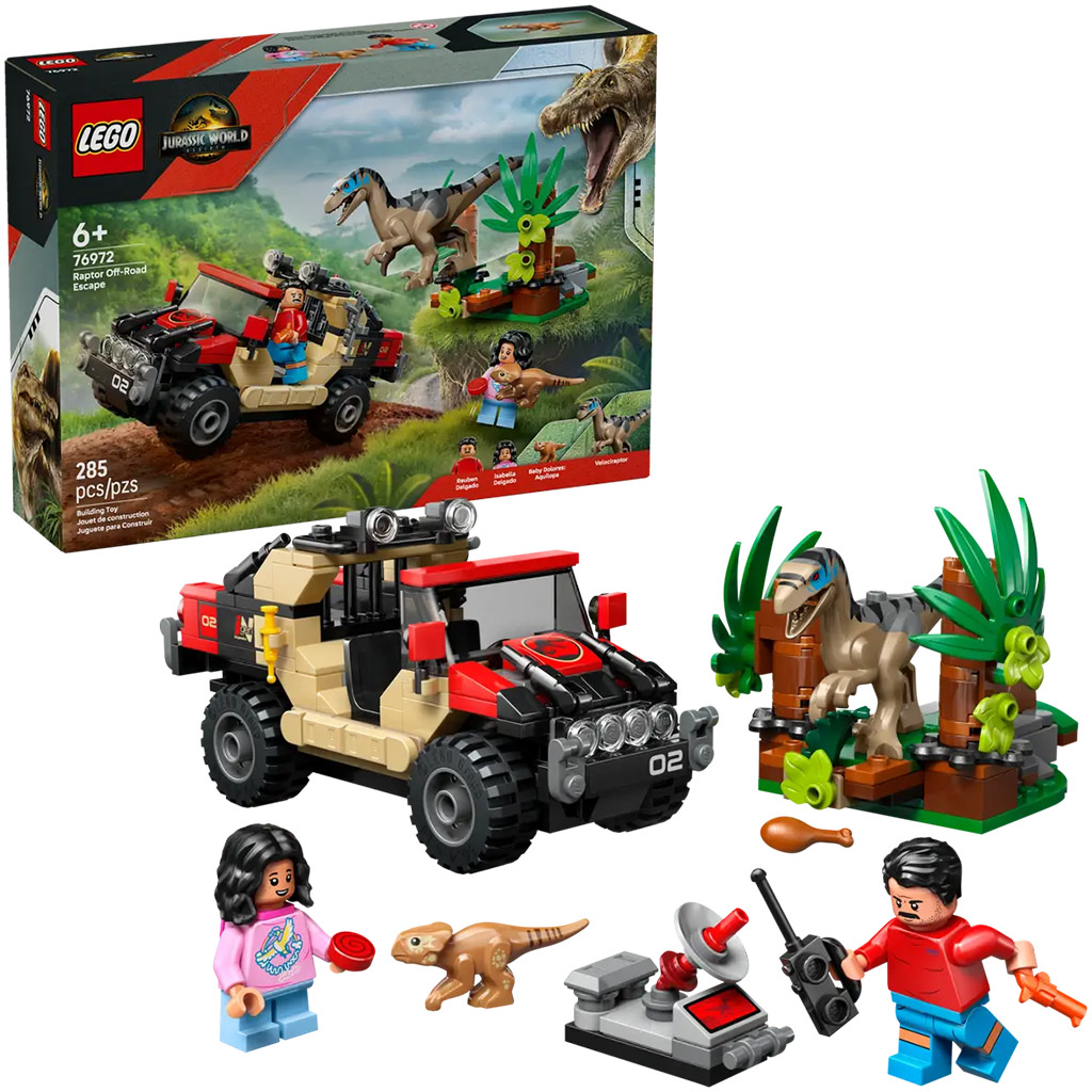 imagen de LEGO® Jurassic World: Escape en todoterreno del raptor (76972) 1