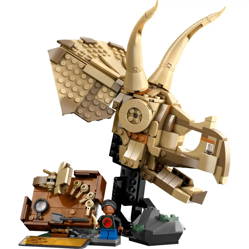 imagen de LEGO® Jurassic World: Restos de dinosaurios - Cráneo de Triceratops (76969) 2