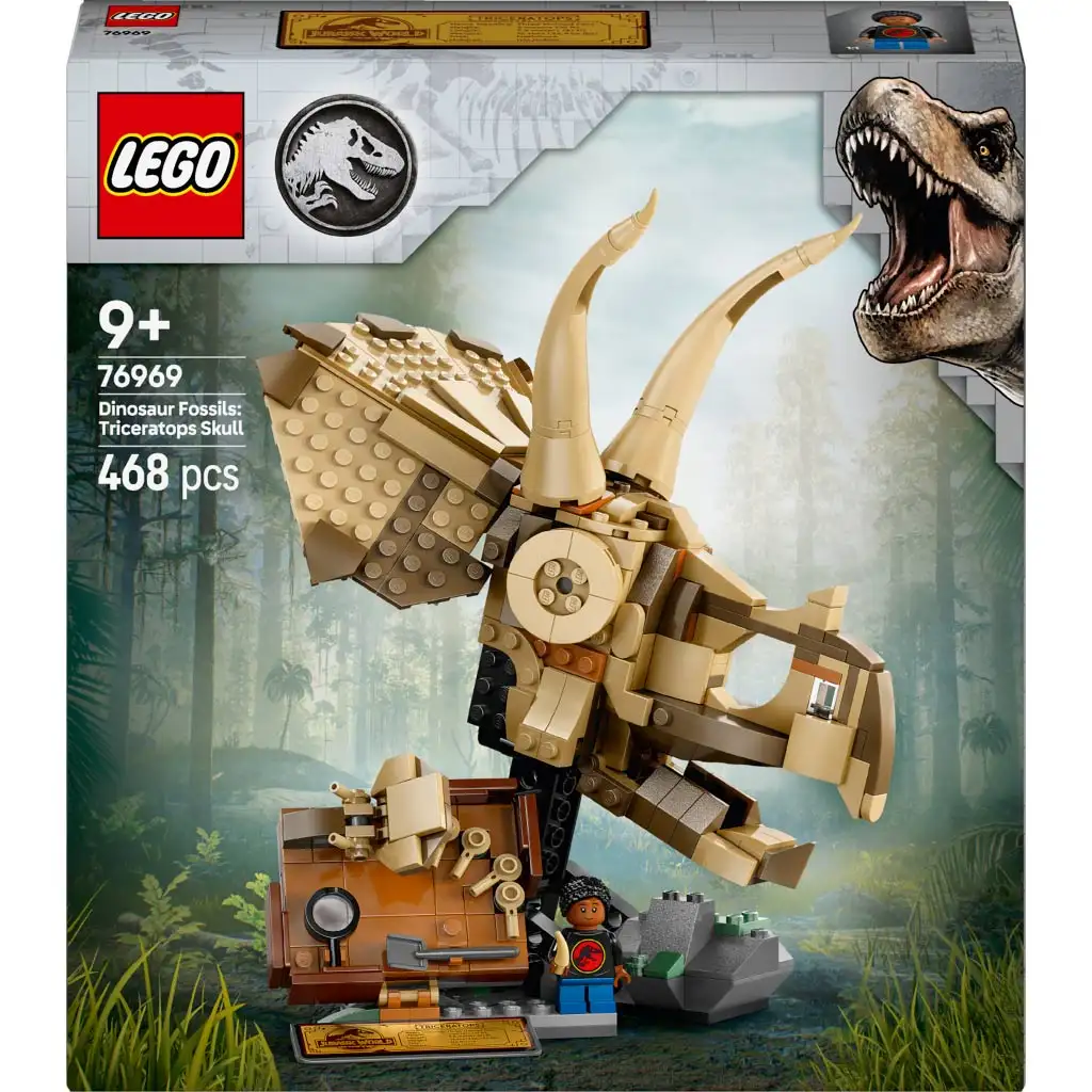 imagen de LEGO® Jurassic World: Restos de dinosaurios - Cráneo de Triceratops (76969) 1