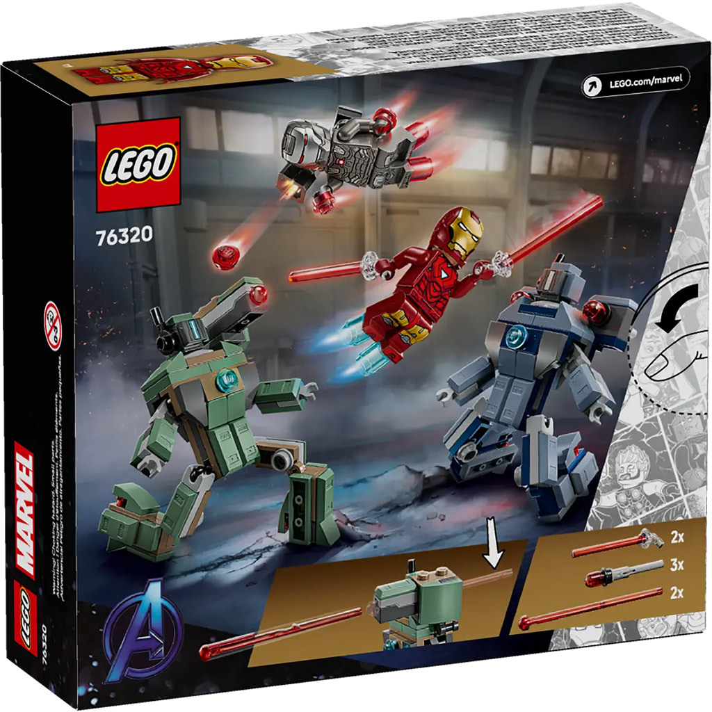 imagen de LEGO® Marvel: Iron Man y War Machine vs. Hammer Drones (76320) 7