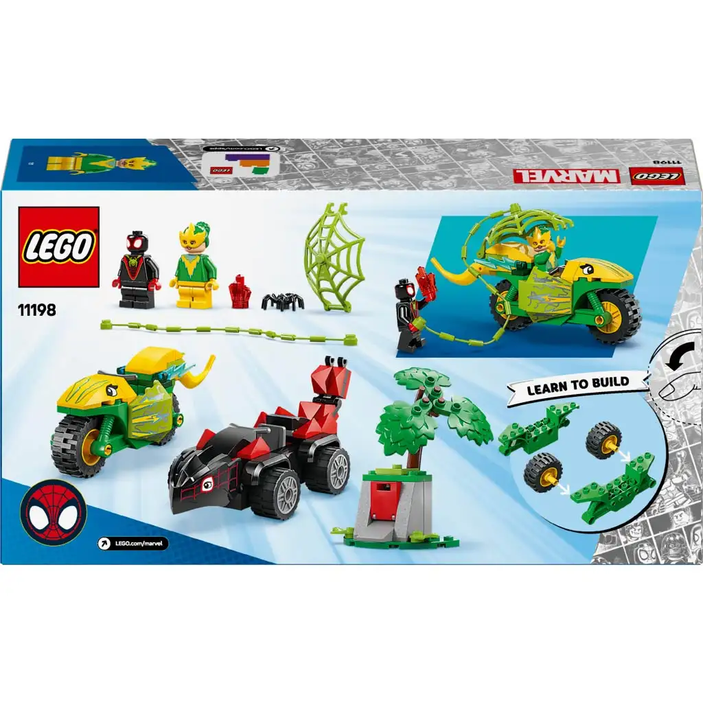 imagen de LEGO® Marvel: Spin y Electro - Persecución en el vehículo dinosaurio (11198) 2