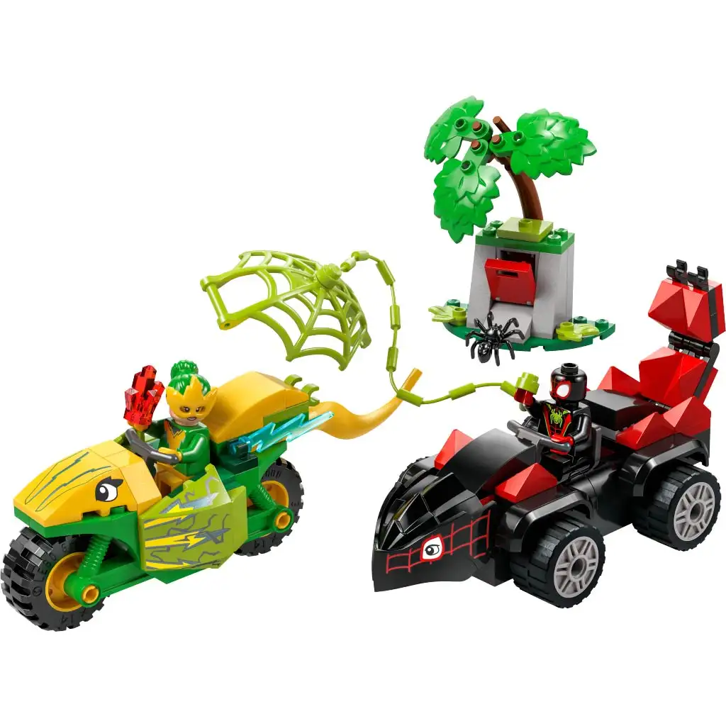 imagen de LEGO® Marvel: Spin y Electro - Persecución en el vehículo dinosaurio (11198) 3