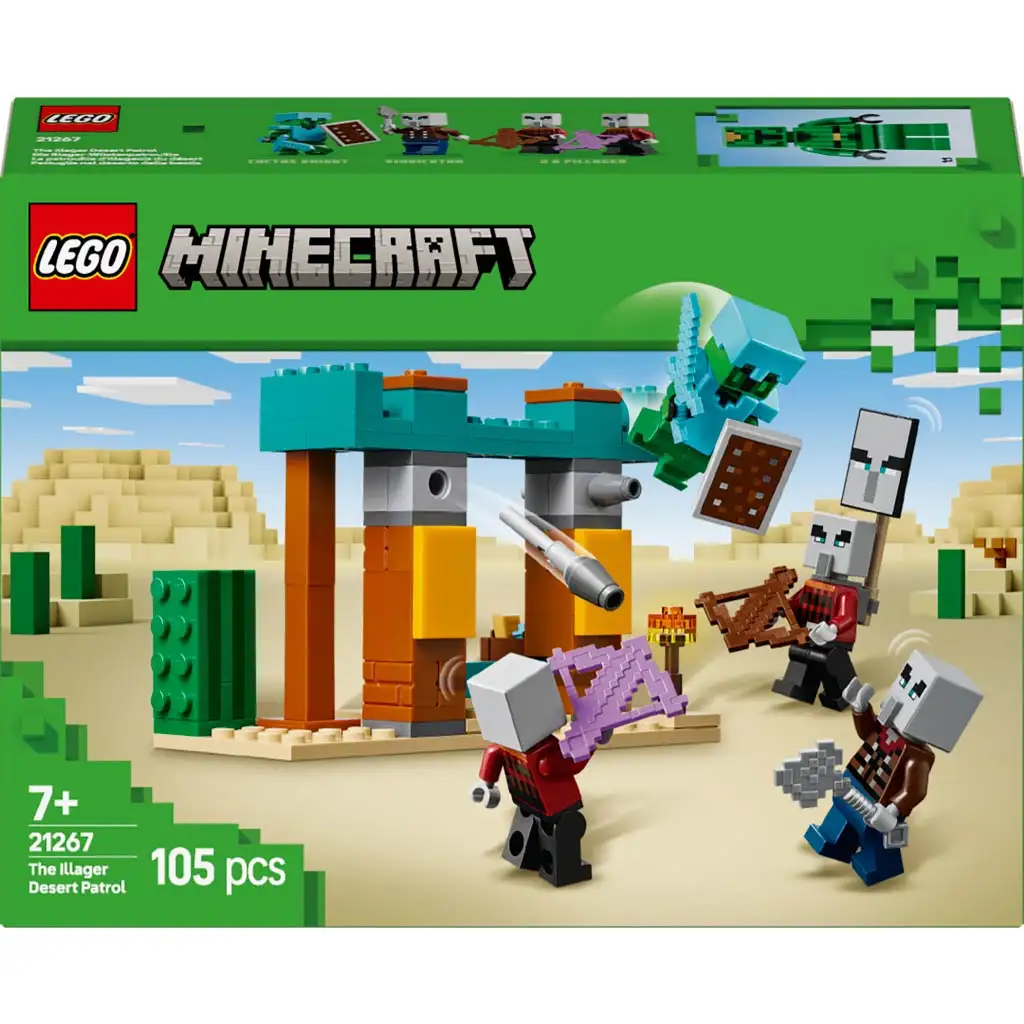 imagen de LEGO® Minecraft: Patrulla de Illager en el desierto (21267) 1