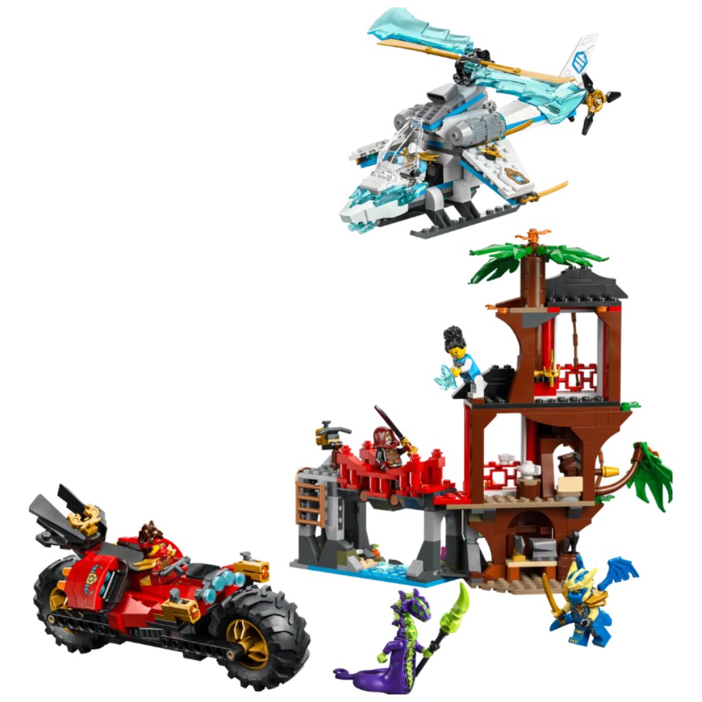 imagen de LEGO® Ninjago: Batalla de vehículos ninja en la casa en los árboles (71857) 2