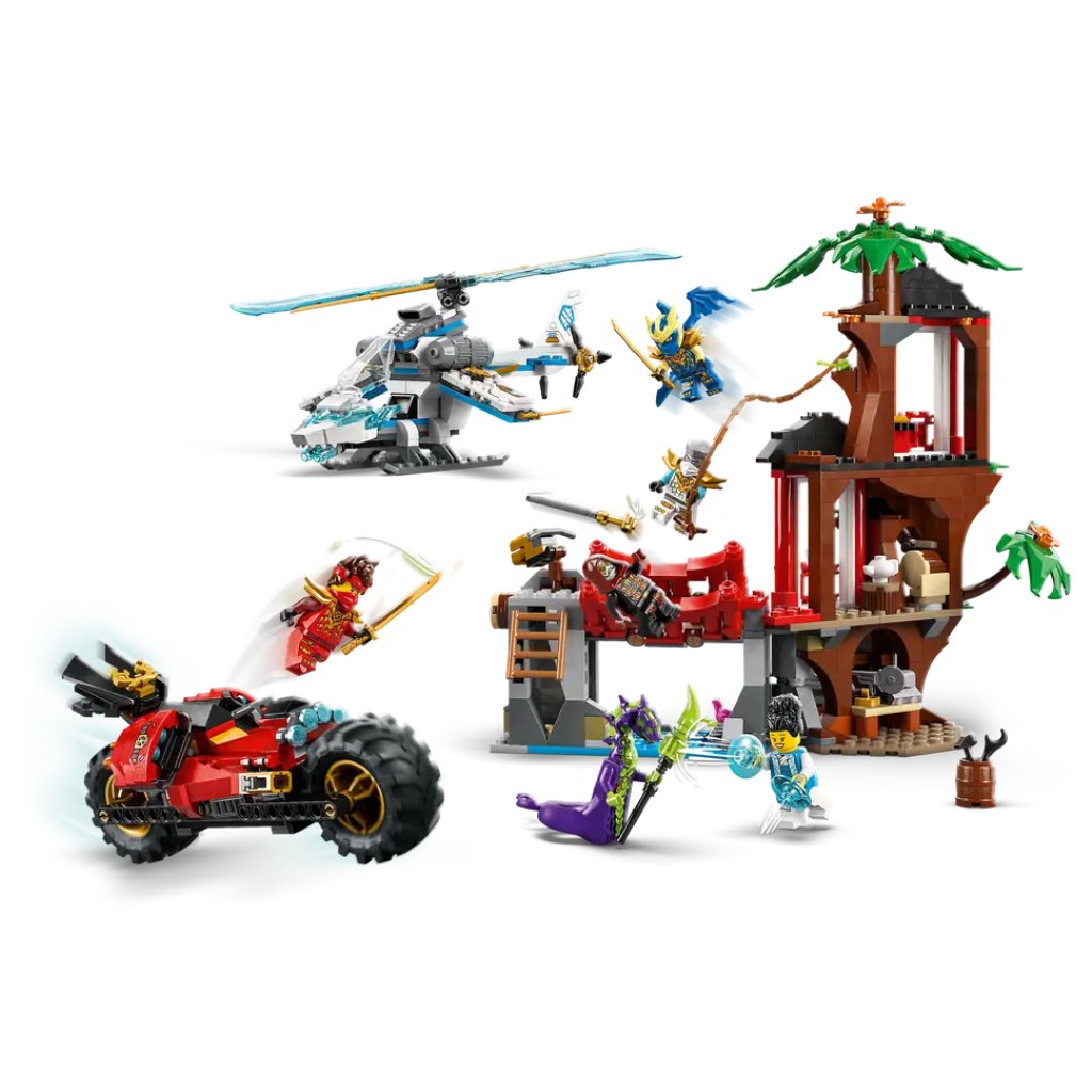 imagen de LEGO® Ninjago: Batalla de vehículos ninja en la casa en los árboles (71857) 3