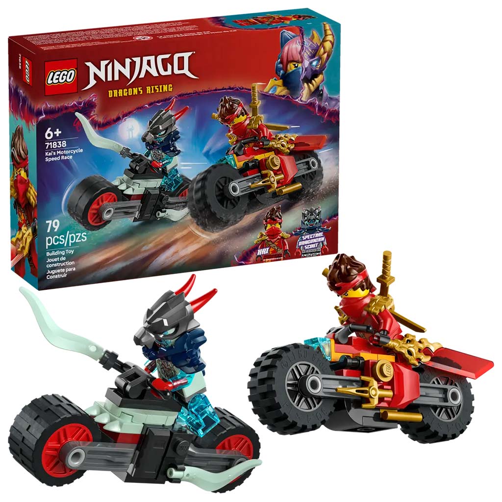 imagen de LEGO® Ninjago: Carrera de motocicletas de Kai (71838) 1