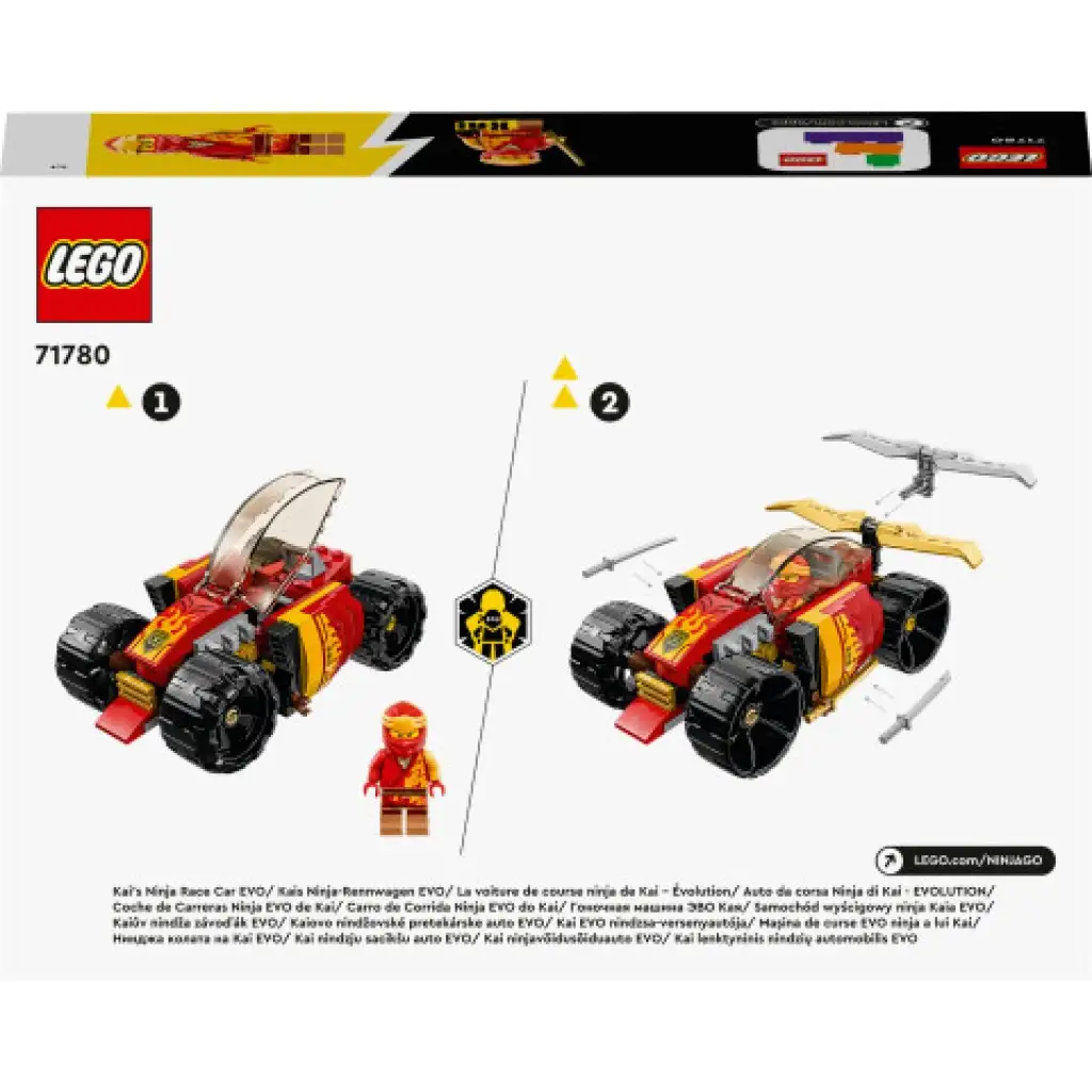 imagen de LEGO® Ninjago: el coche de carreras EVO de Kai (71780) 2