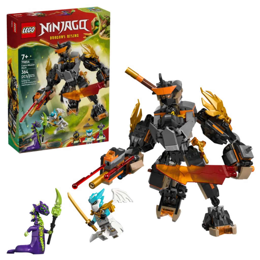imagen de LEGO® Ninjago: El robot de acción de Cole y el Dragón Zane (71854) 1