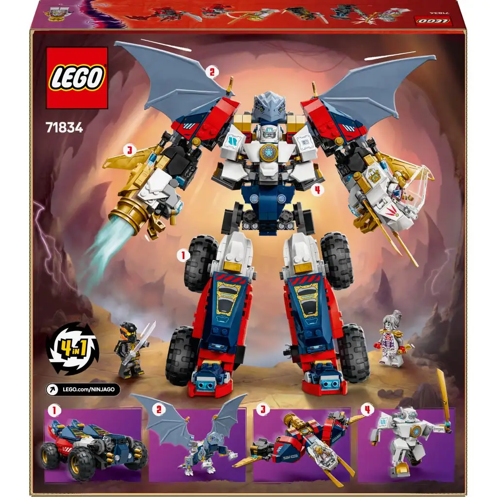 imagen de LEGO® Ninjago: El robot ultra combinable de Zane (71834) 2