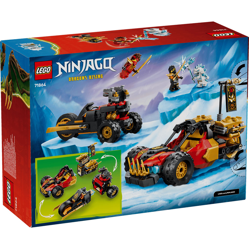 imagen de LEGO® Ninjago: Vehículos combinables de Kai y Cole (71864) 7
