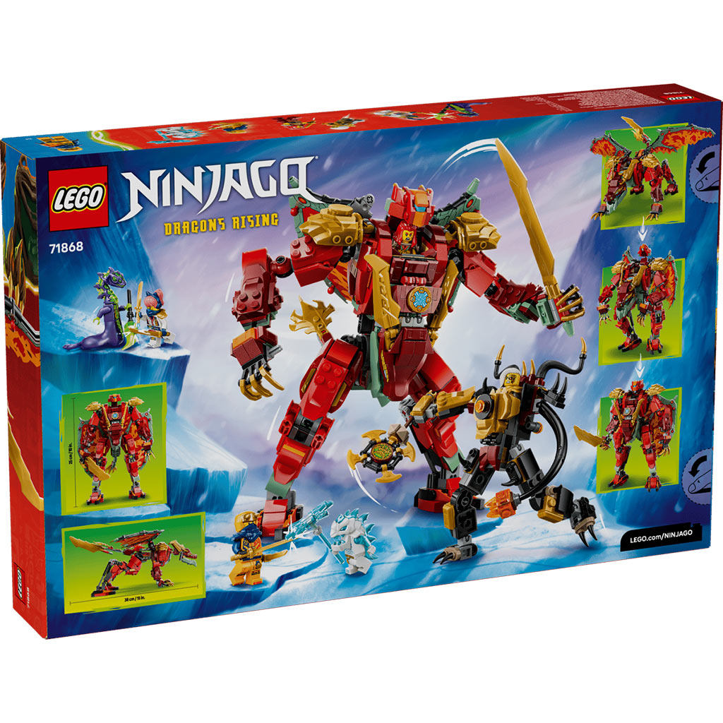 imagen de LEGO® Ninjago: Wyldfyre dragón robot transformable (71868) 10