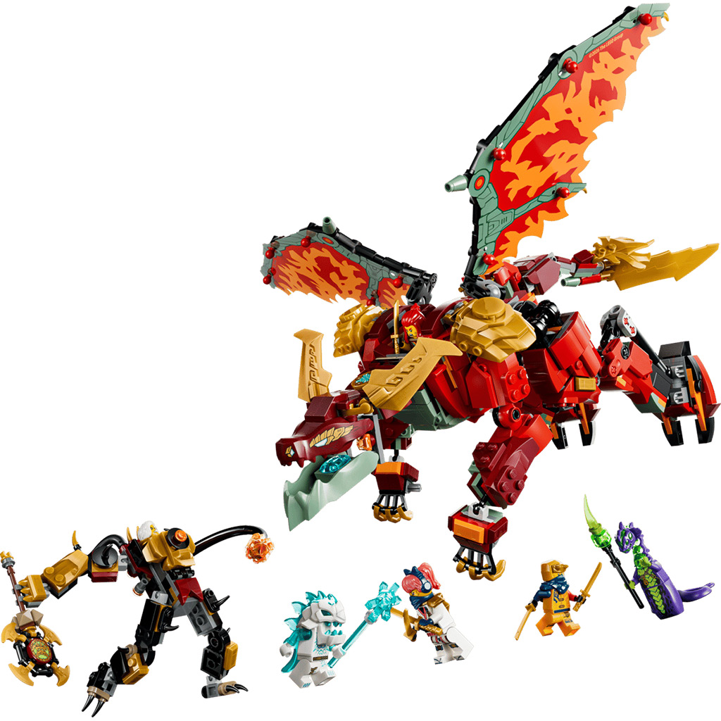 imagen de LEGO® Ninjago: Wyldfyre dragón robot transformable (71868) 2