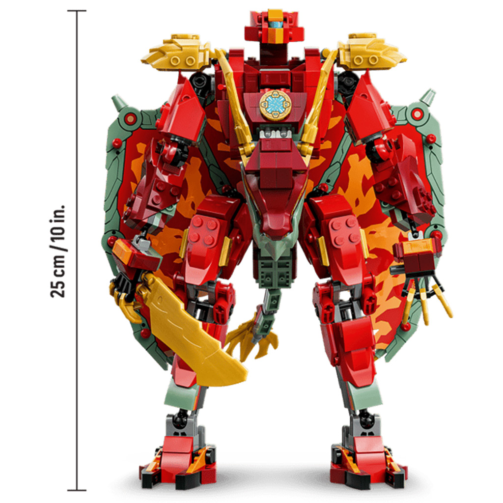 imagen de LEGO® Ninjago: Wyldfyre dragón robot transformable (71868) 5