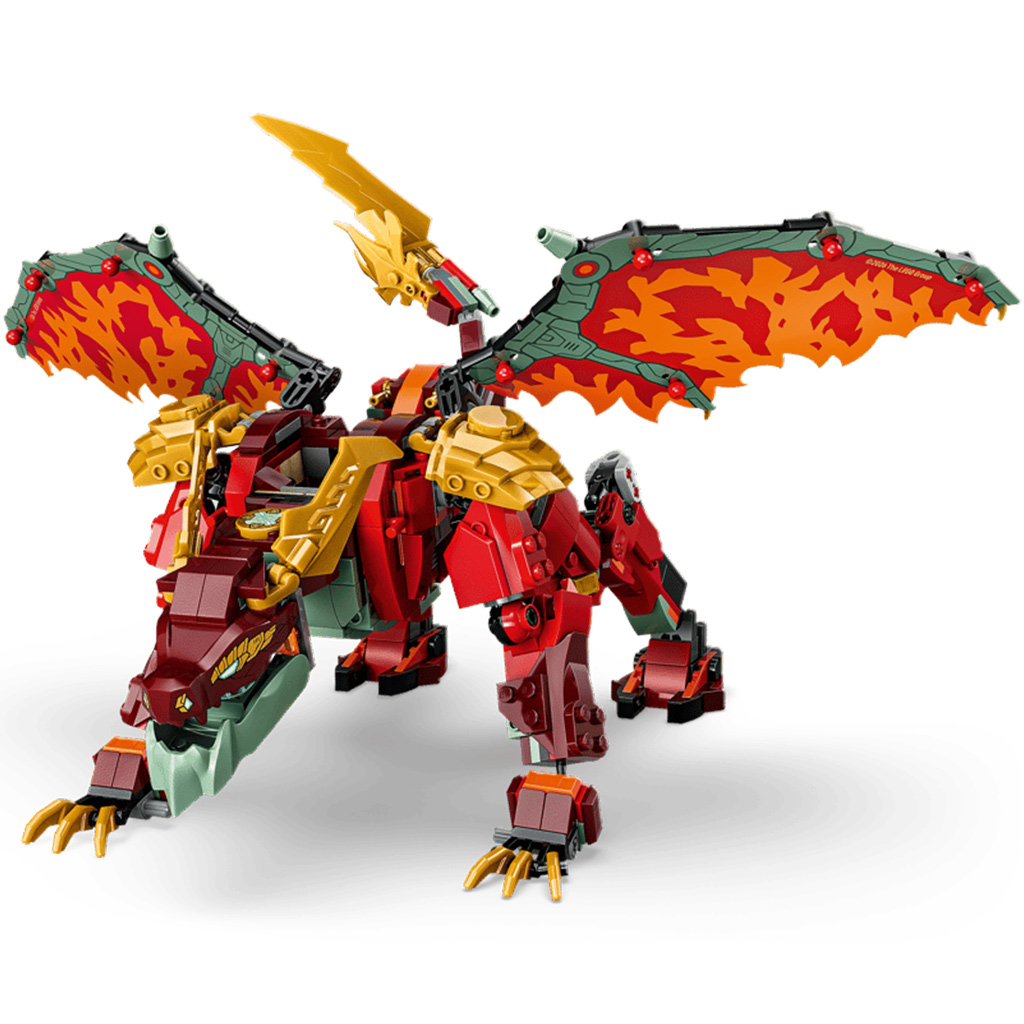 imagen de LEGO® Ninjago: Wyldfyre dragón robot transformable (71868) 7