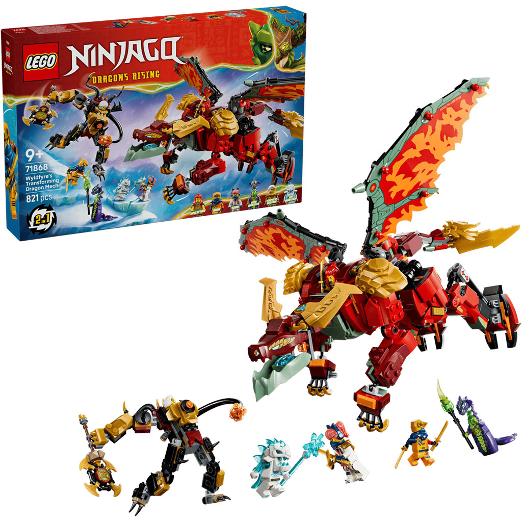 imagen de LEGO® Ninjago: Wyldfyre dragón robot transformable (71868) 1
