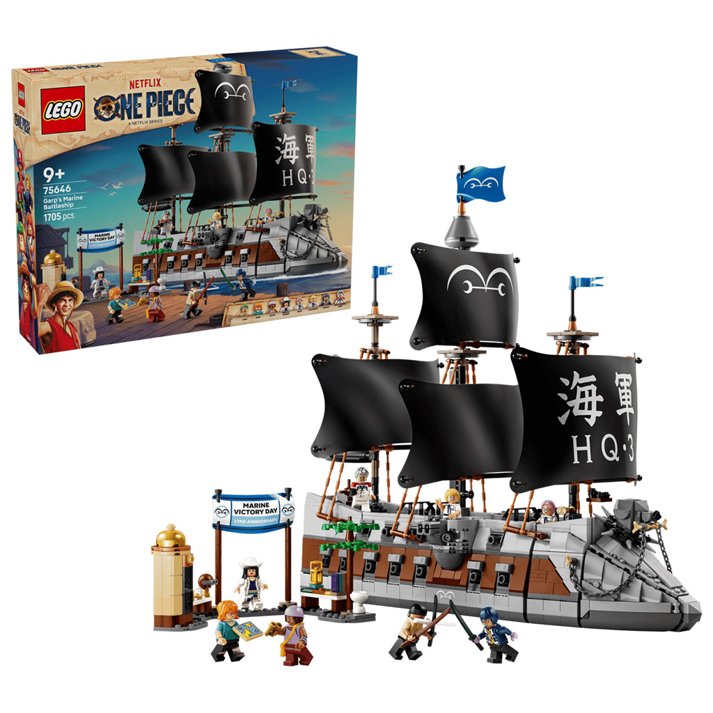 imagen de LEGO® One Piece: El barco de guerra de Garp (75646) 1