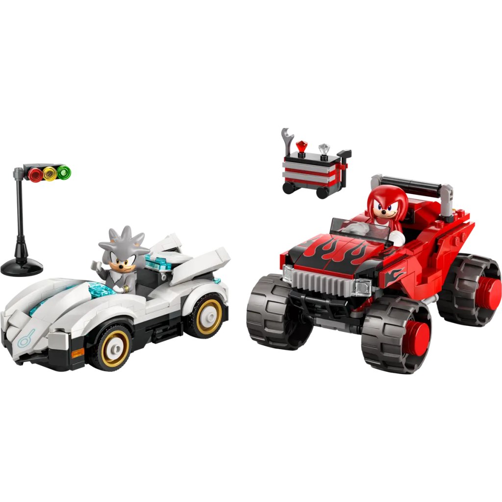 imagen de LEGO® Sonic the Hedgehog™: El coche de Silver contra el monster truck de Knuckles (77118) 2