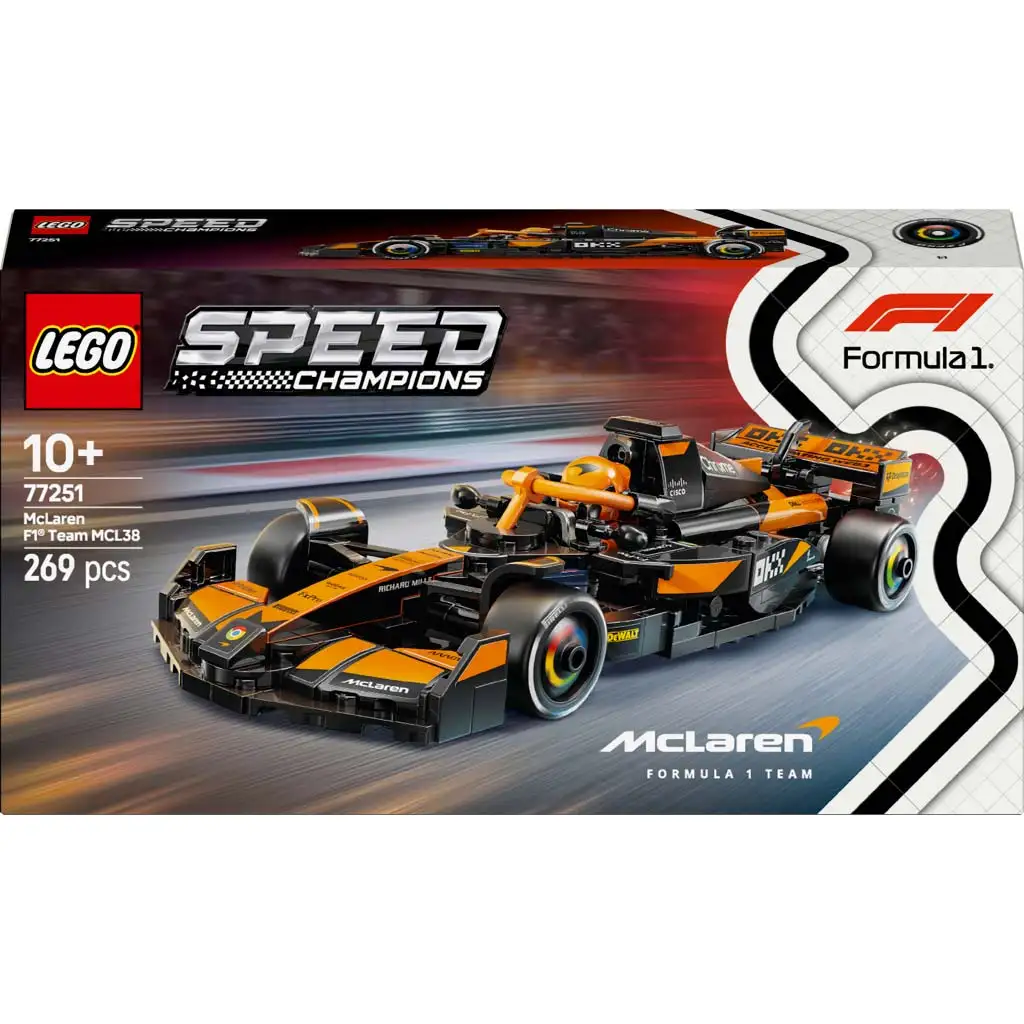 imagen de LEGO® Speed Champions: McLaren F1® Team MCL38 coche de carreras (77251) 1