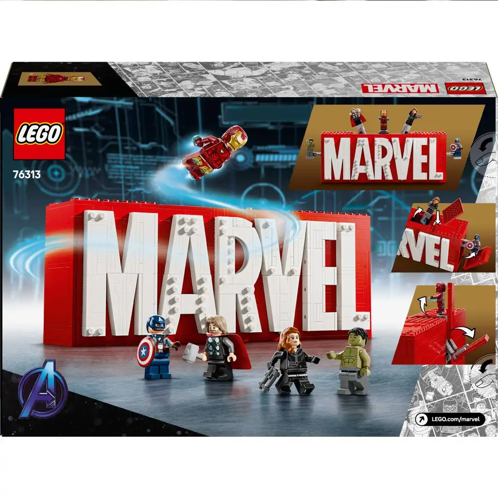 imagen de LEGO® Super Heroes: logotipo de MARVEL y minifiguras (76313) 5