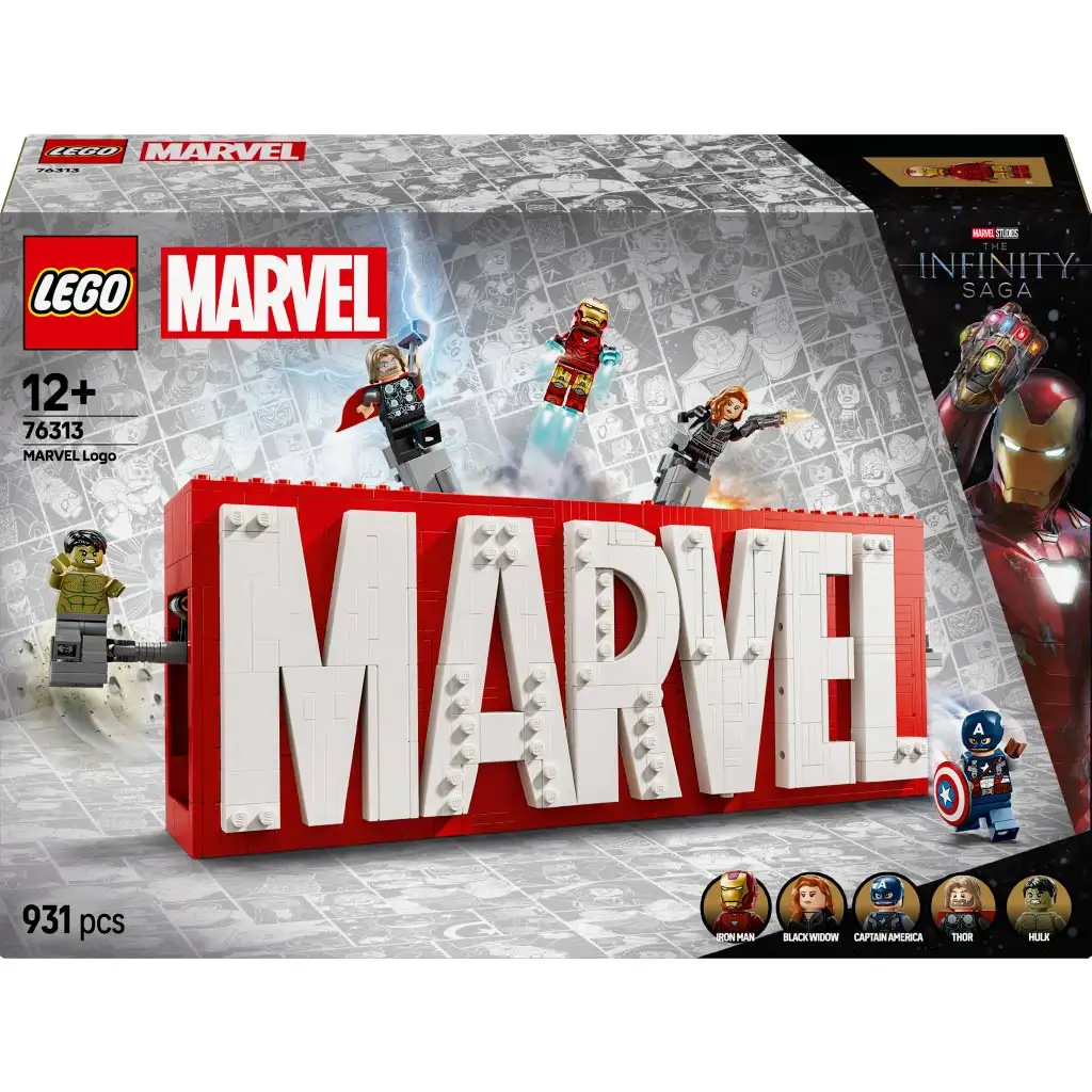 imagen de LEGO® Super Heroes: logotipo de MARVEL y minifiguras (76313) 1