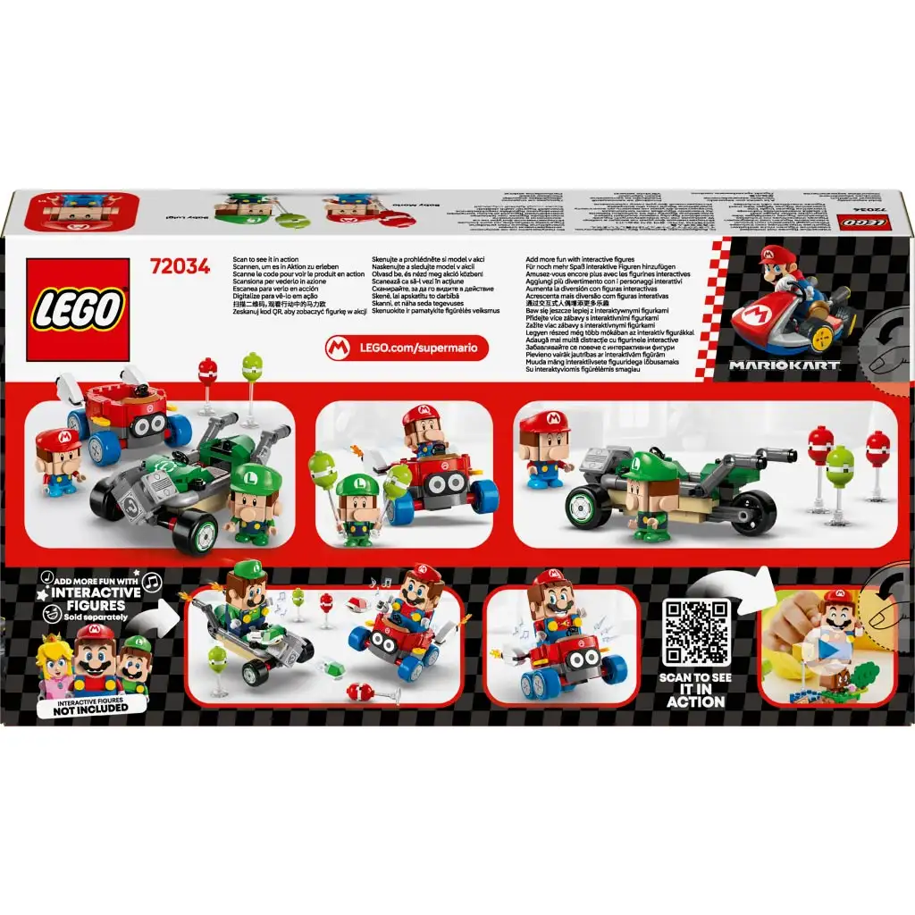 imagen de LEGO® Super Mario™: Mario Kart™ – Baby Mario y Baby Luigi (72034) 2