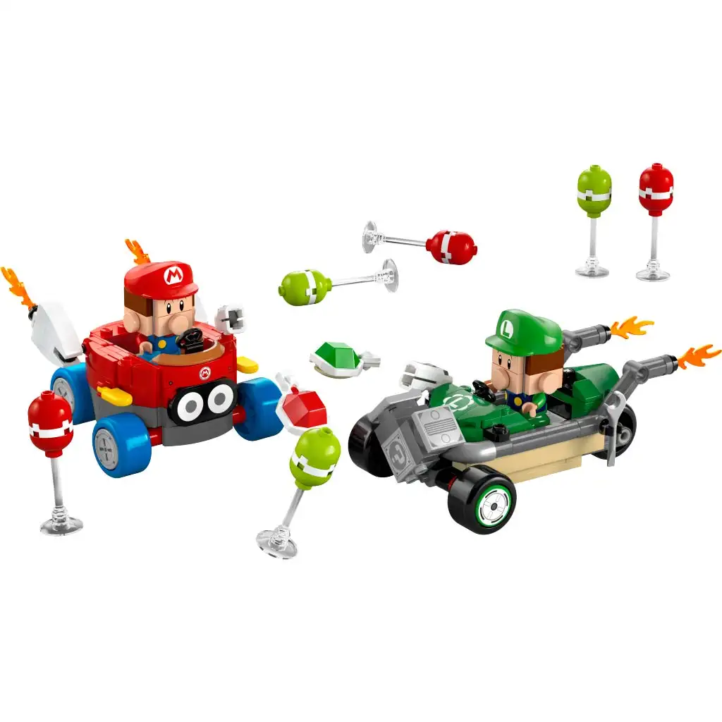 imagen de LEGO® Super Mario™: Mario Kart™ – Baby Mario y Baby Luigi (72034) 5