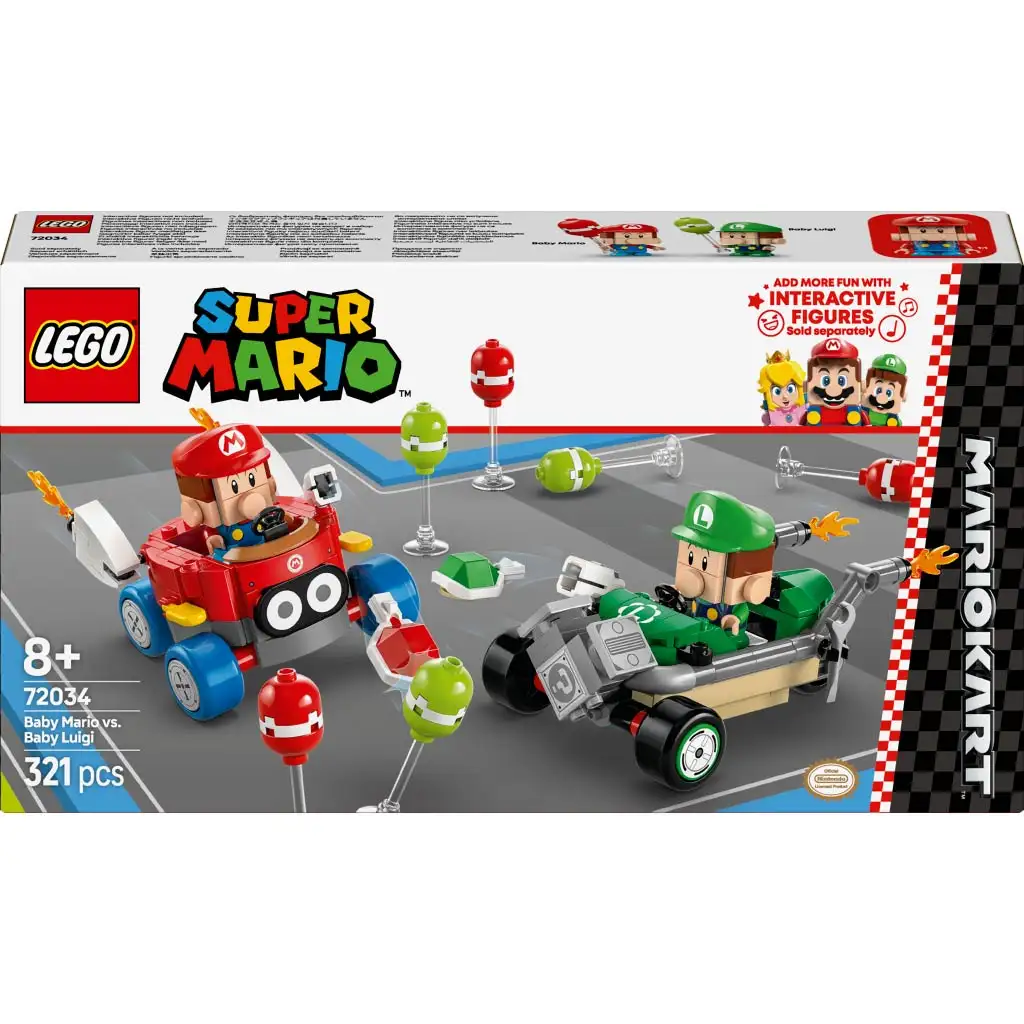 imagen de LEGO® Super Mario™: Mario Kart™ – Baby Mario y Baby Luigi (72034) 1