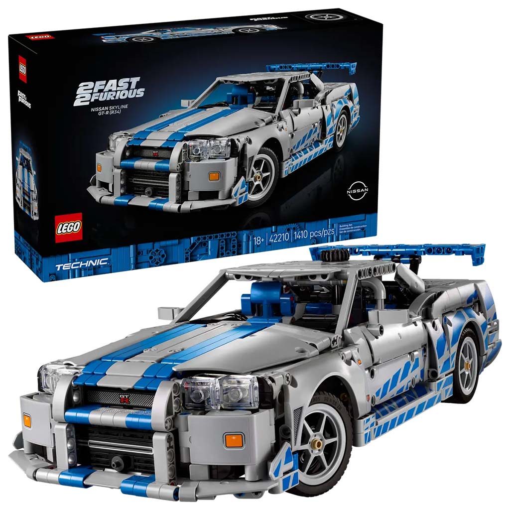 imagen de LEGO® Technic: 2 Rápido 2 Furioso Nissan Skyline GT-R (R34) coche (42210) 1