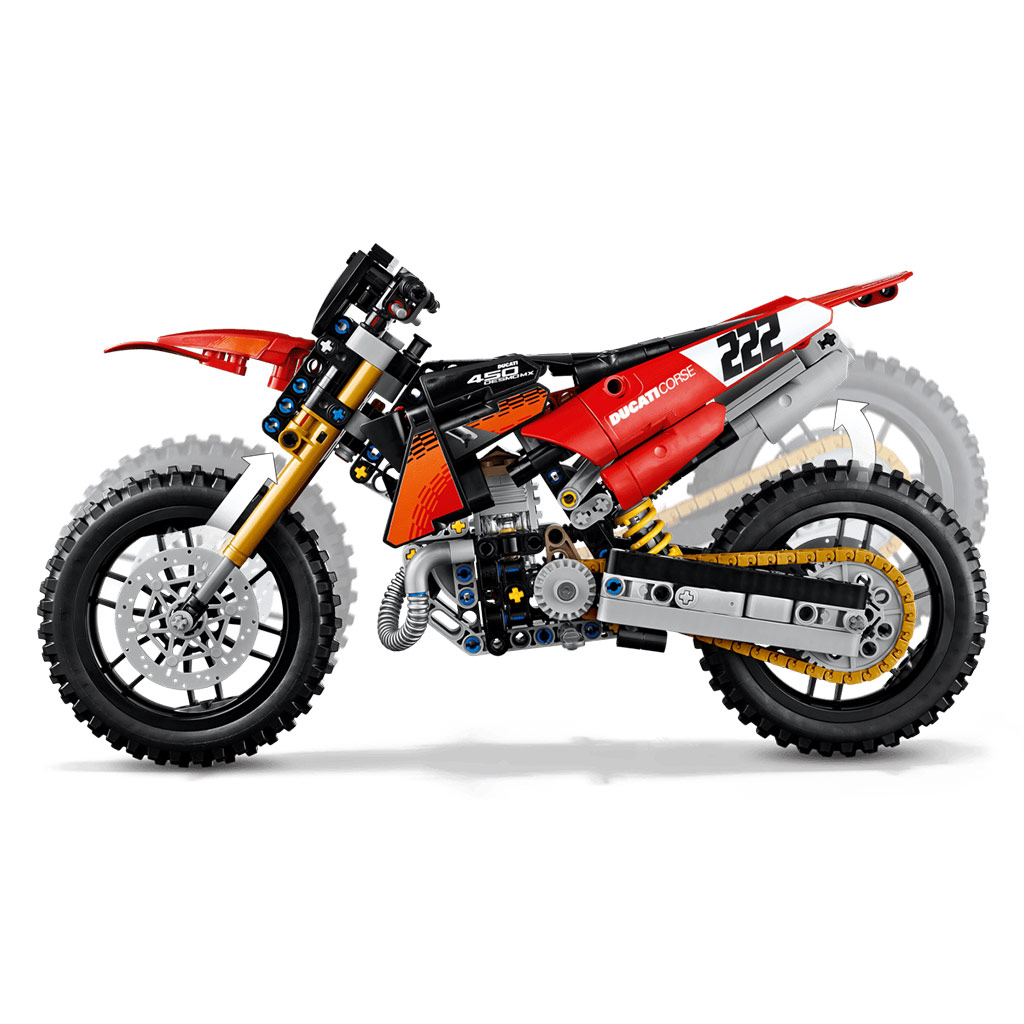 imagen de LEGO® Technic: Ducati Desmo450 MX Factory motocicleta (42238) 4