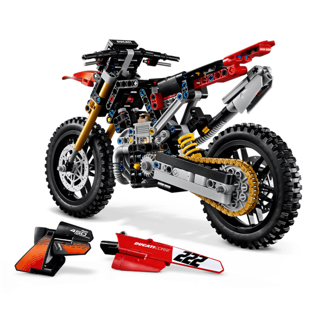 imagen de LEGO® Technic: Ducati Desmo450 MX Factory motocicleta (42238) 5