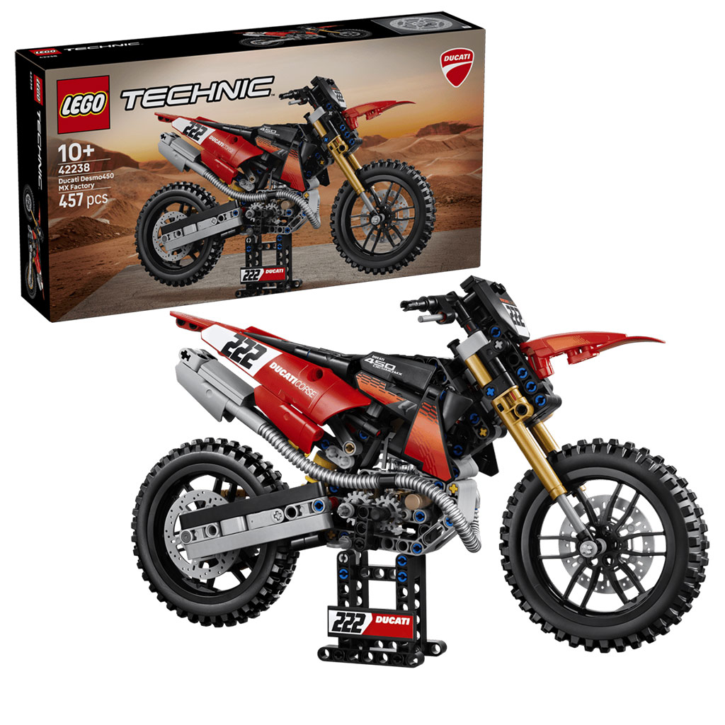 imagen de LEGO® Technic: Ducati Desmo450 MX Factory motocicleta (42238) 1