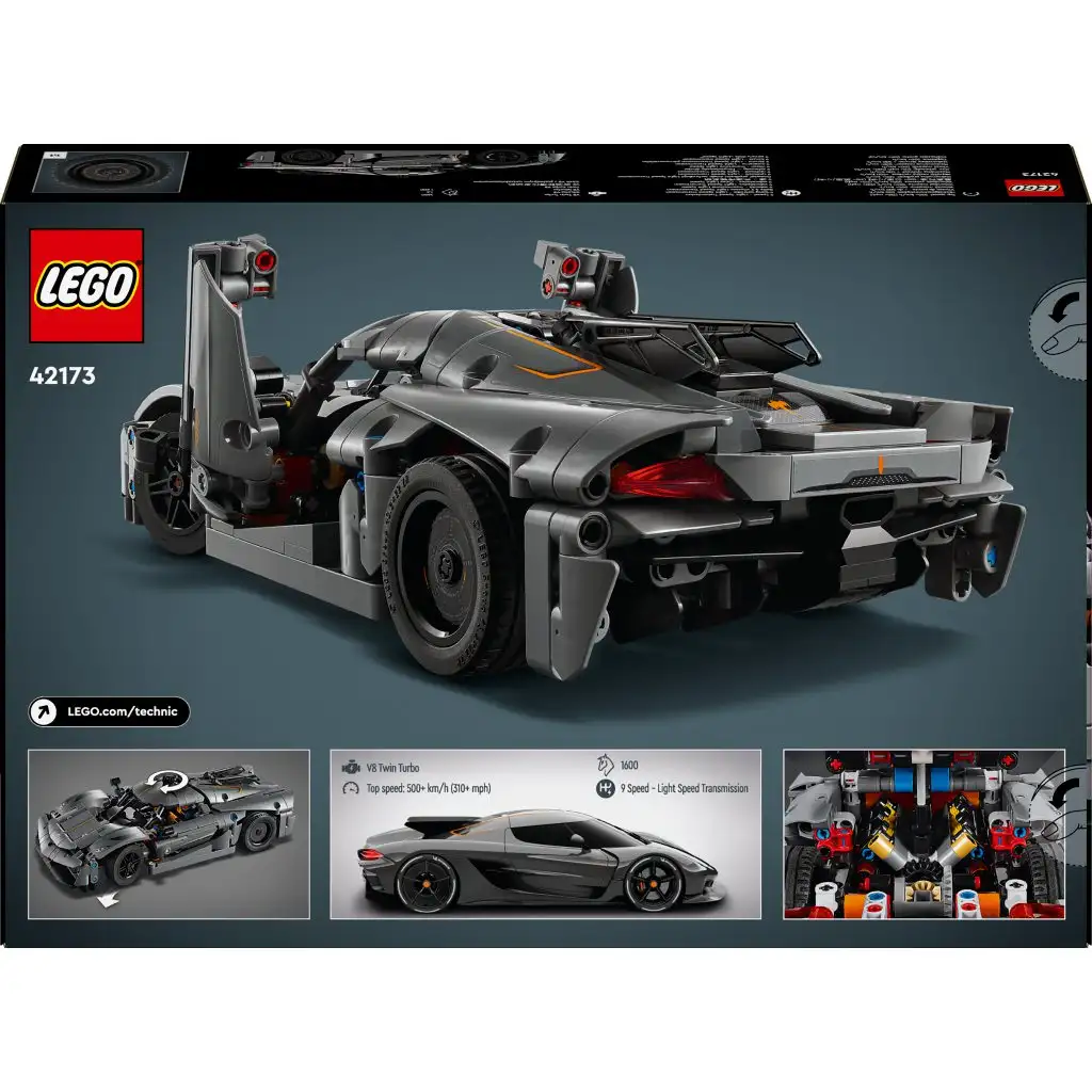 imagen de LEGO® Technic: Koenigsegg Jesko Absolut coche hiper gris (42173) 8
