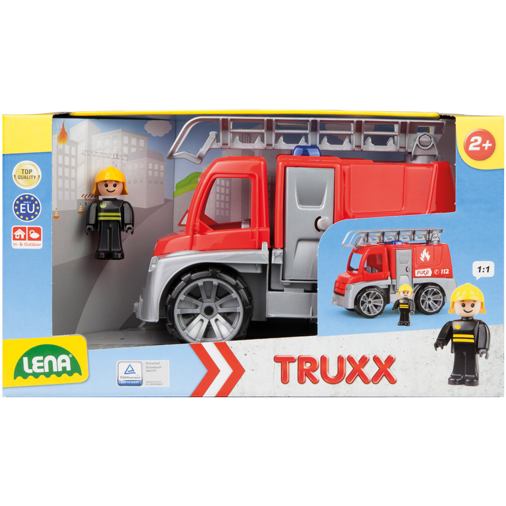 imagen de LENA: Camión de bomberos Truxx con escalera en caja de 31 cm 1