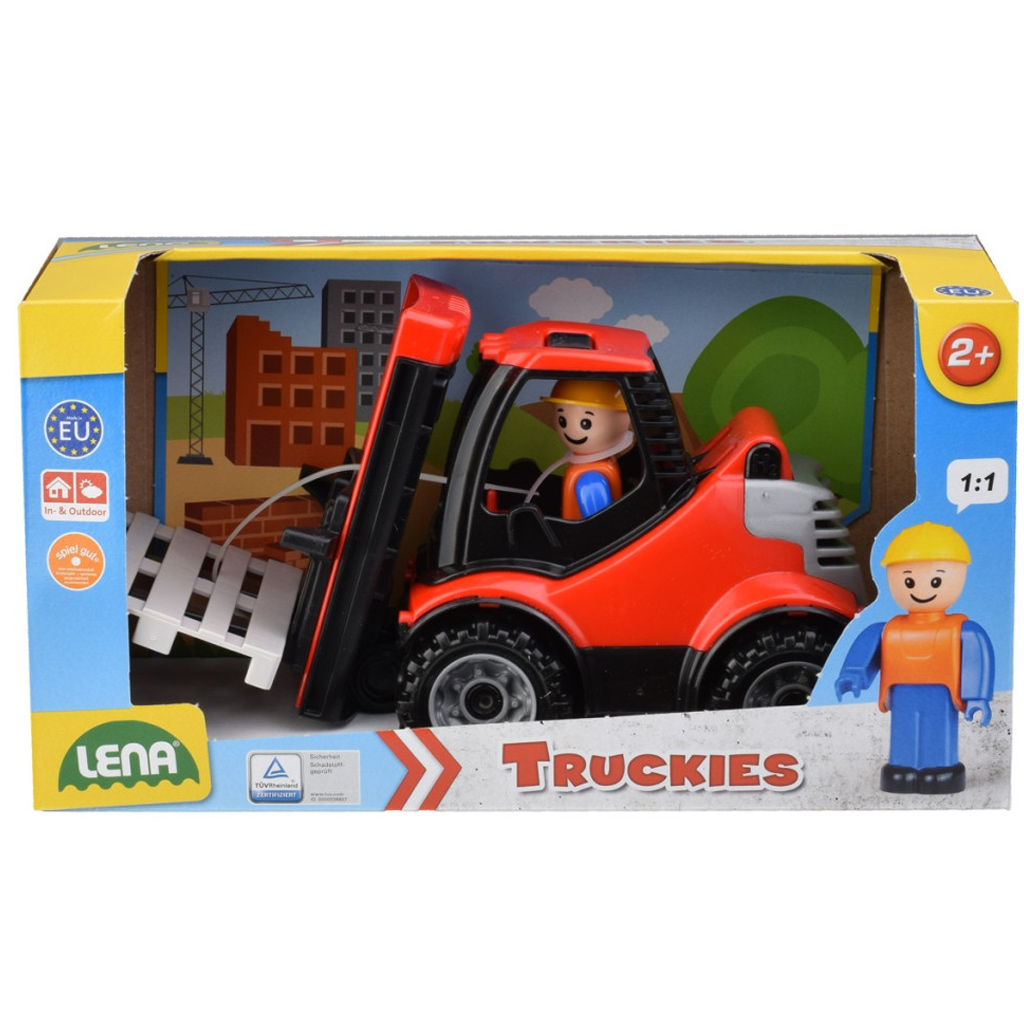 imagen de LENA: Camiónes Truckies carretilla con palets 22cm 1