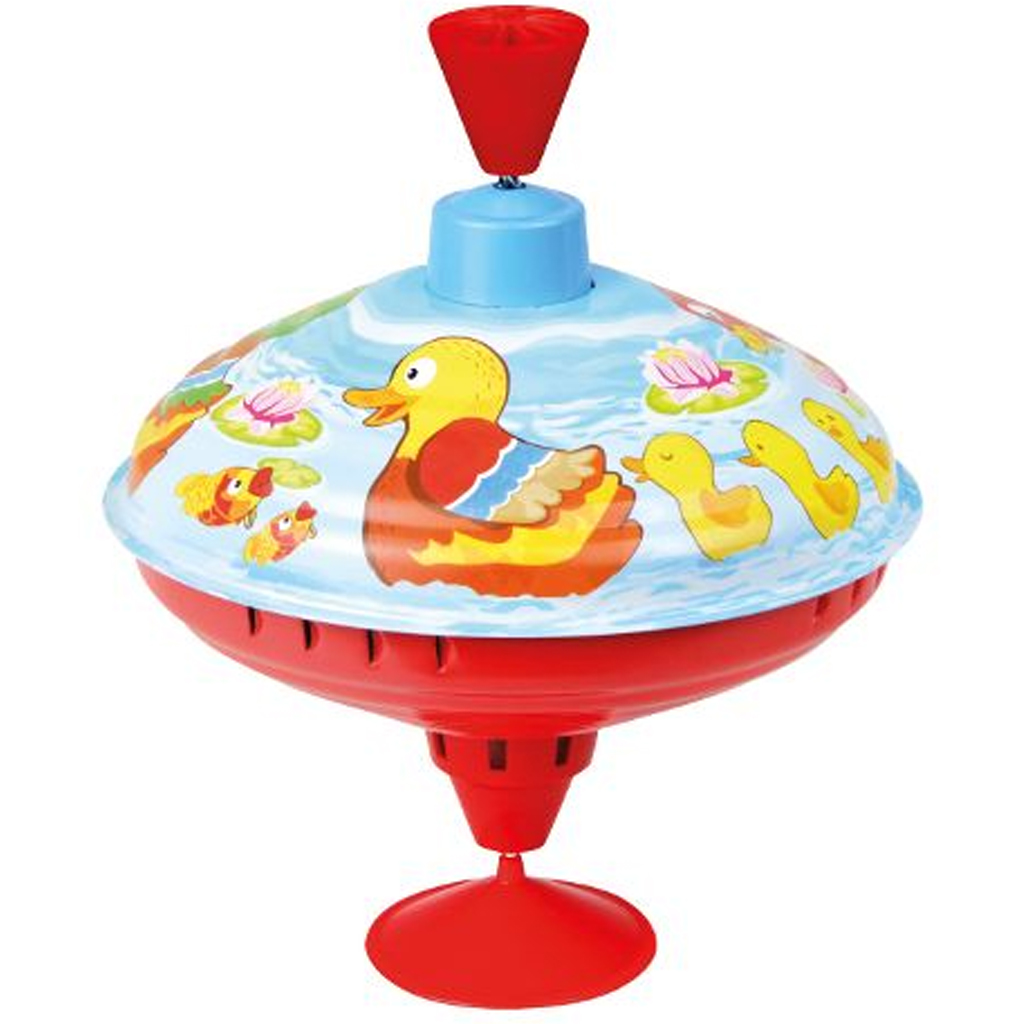 imagen de LENA: Caracol de metal con patito 16 cm 2