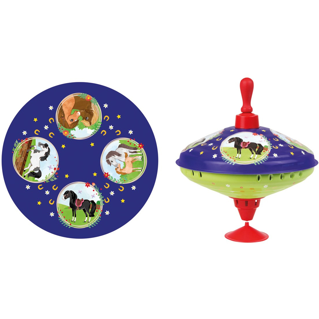 imagen de LENA: Caracol metálico de caballos de 19 cm 2