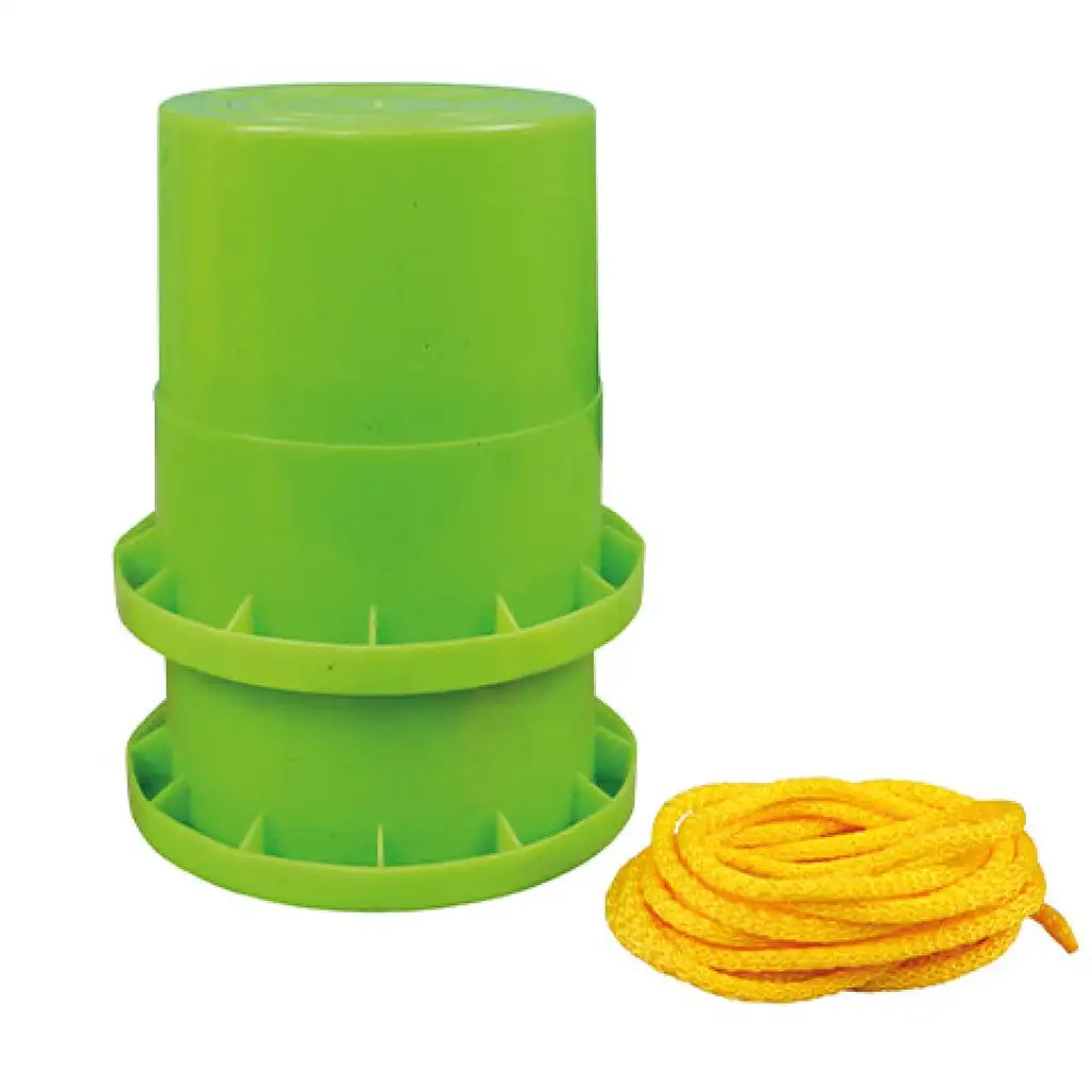 imagen de LENA: Eco pot de zancos con cubo de juego en color verde 2