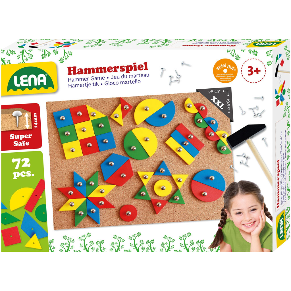 imagen de LENA: Juego de habilidades de martillo con tablero de corcho 1