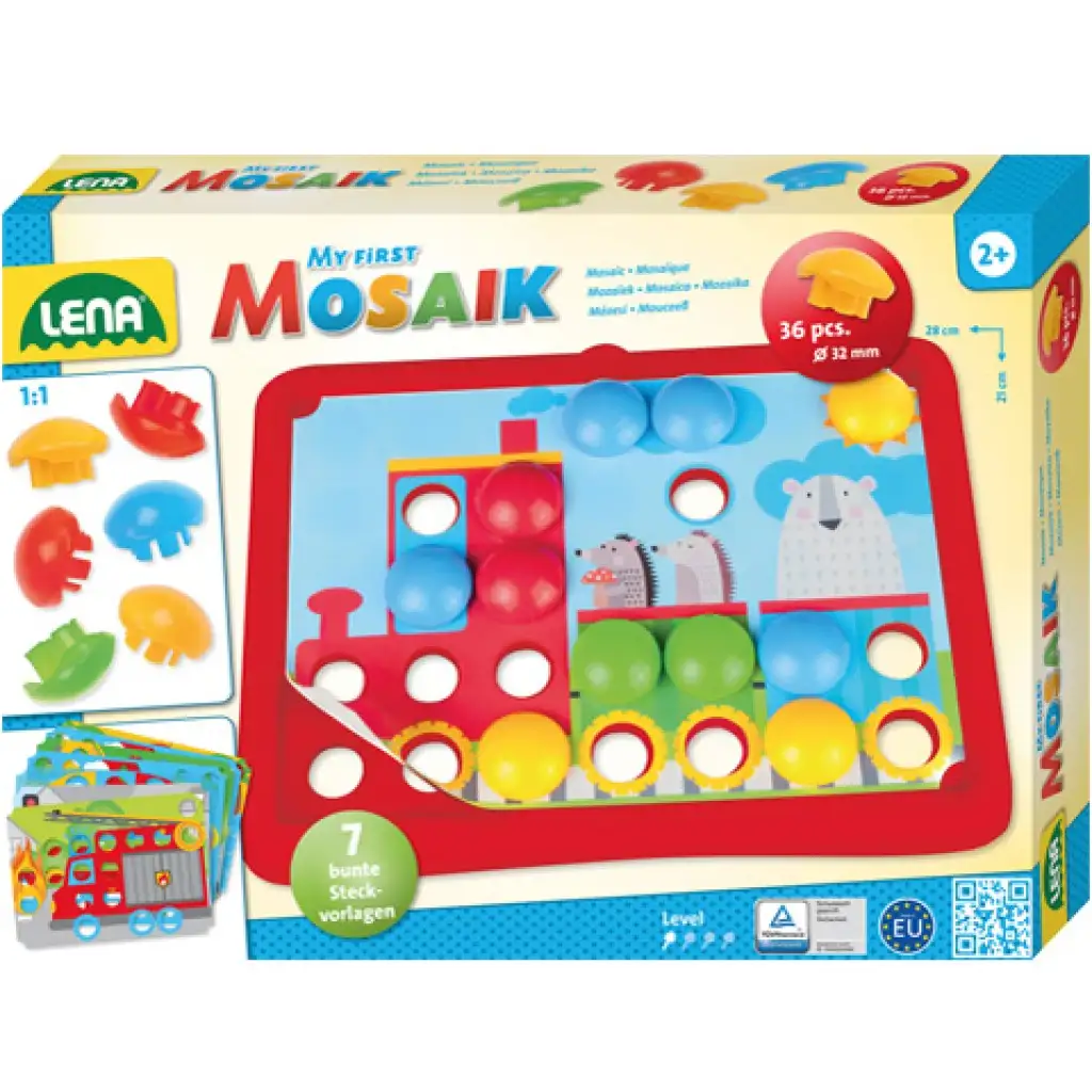 imagen de LENA: Juego de mosaico Pötyim - Vehículos 1