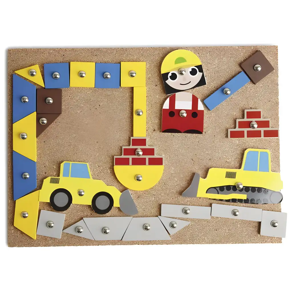 imagen de LENA: Juego de tablero de corcho con martillo - Construcción 2