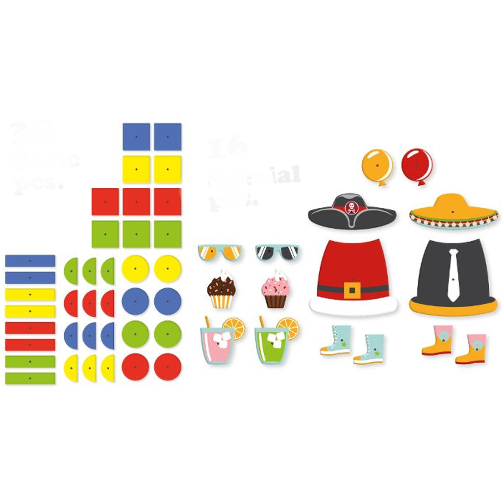 imagen de LENA: Juego de tablero de corcho con martillo de 54 piezas - Fiesta 2