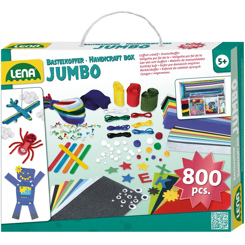 imagen de LENA: Jumbo set de manualidades creativas 800 piezas 1