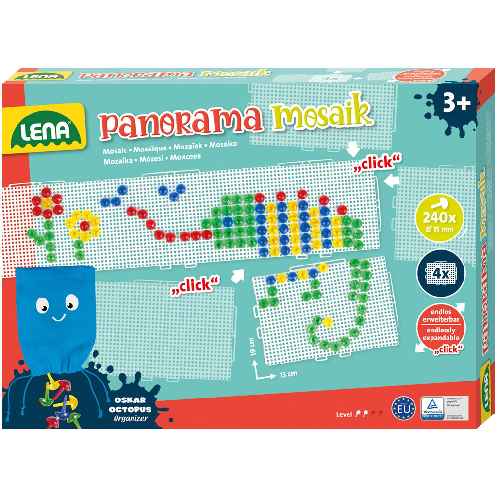 imagen de LENA: Panorama Mosaico XL Conjunto de Puntos Transparentes 15mm 240pcs 1