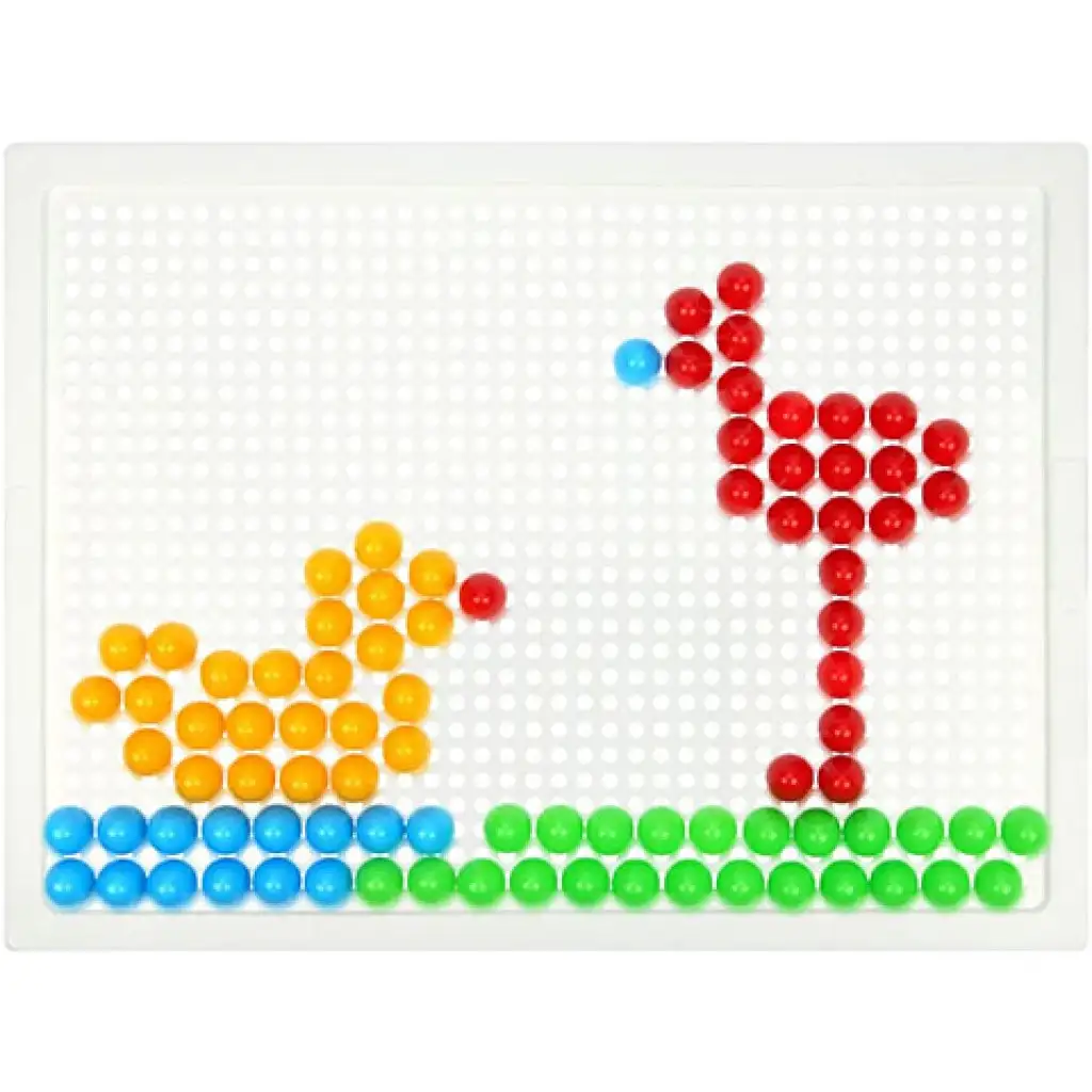 imagen de LENA: Set creativo de mosaico transparente de puntos 10mm 100 piezas 2
