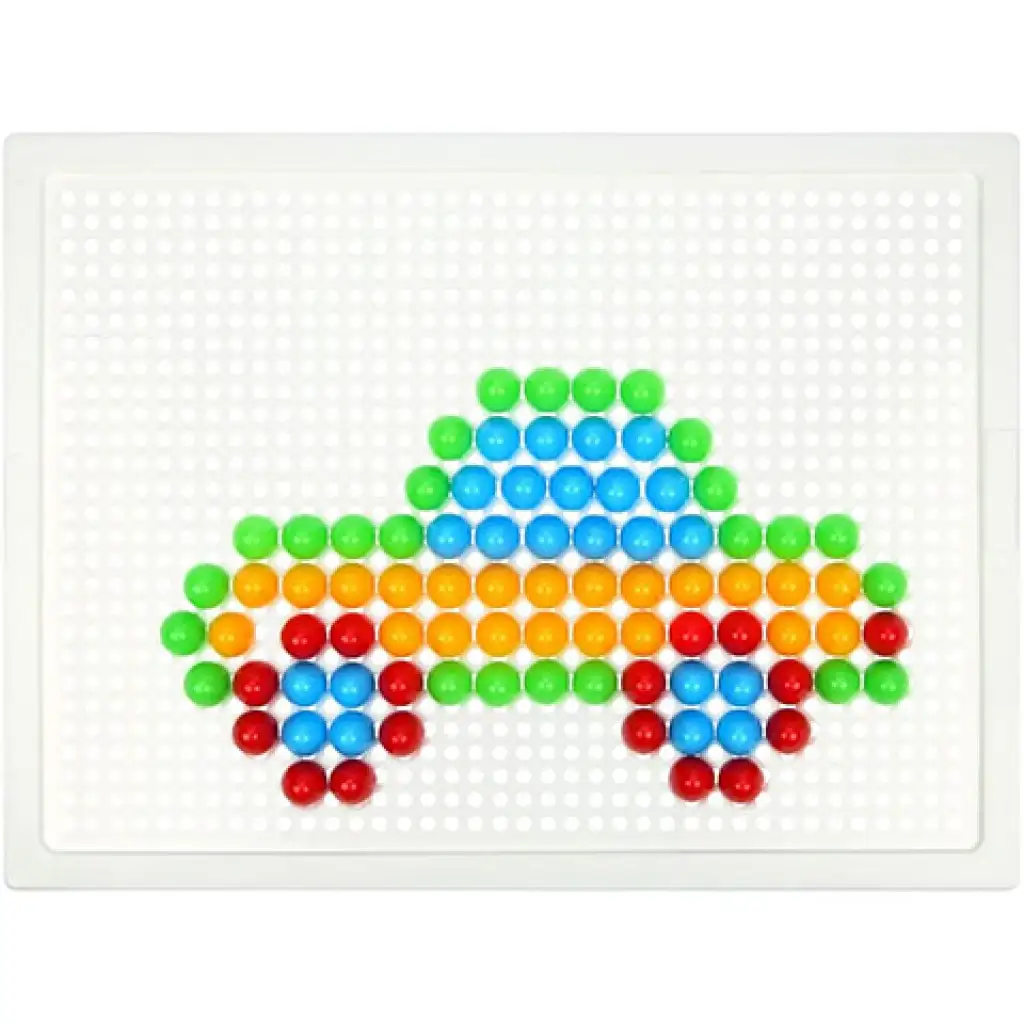 imagen de LENA: Set creativo de mosaico transparente de puntos 10mm 100 piezas 3