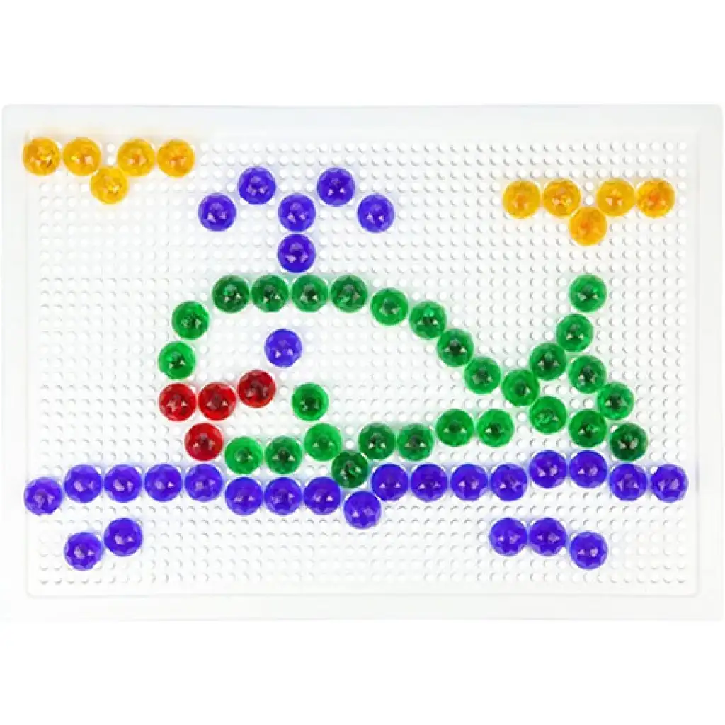 imagen de LENA: Set creativo de mosaico transparente de puntos 15mm 120 piezas 2