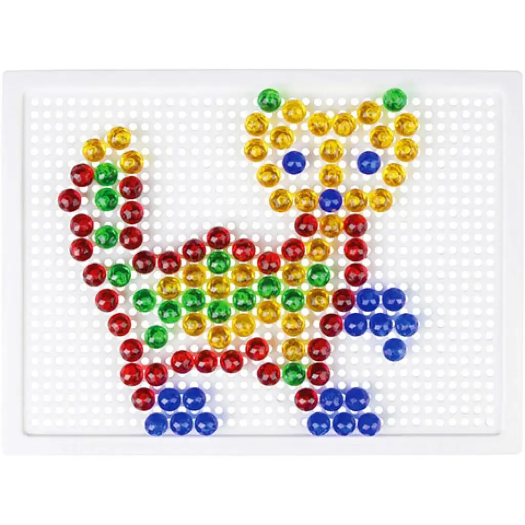 imagen de LENA: Set creativo de mosaico transparente de puntos de 10mm 140 piezas 2