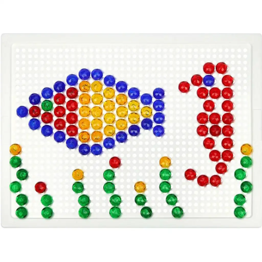 imagen de LENA: Set creativo de mosaico transparente de puntos de 10mm 140 piezas 3